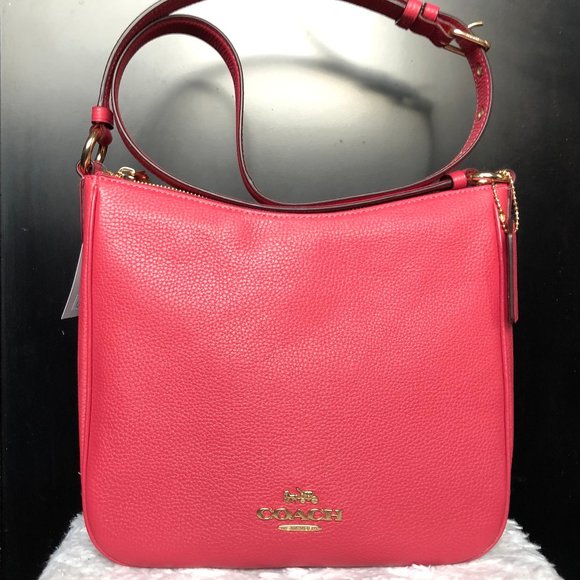 NEW Coach Ellie File Crossbody Leather Bag in Strawberry Haze Color - Picture 1 of 15